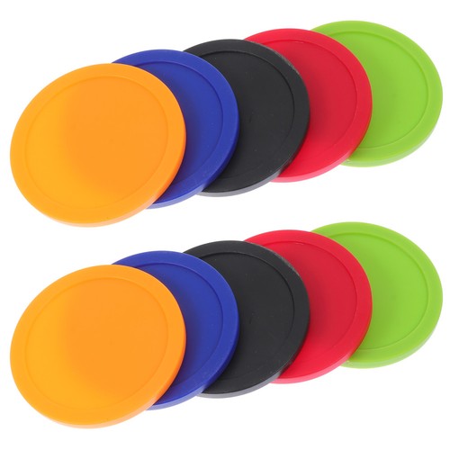 Plastic air hockey pucks set - hockey,