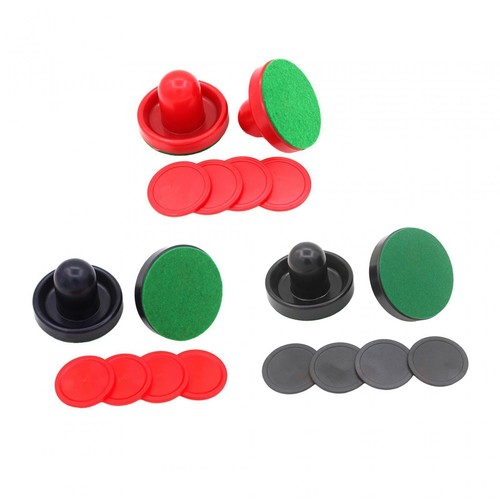 Air hockey game set with - with, green