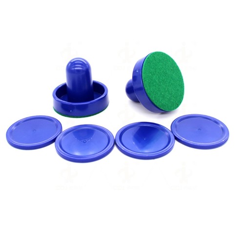 Air hockey pusher and pucks - air,